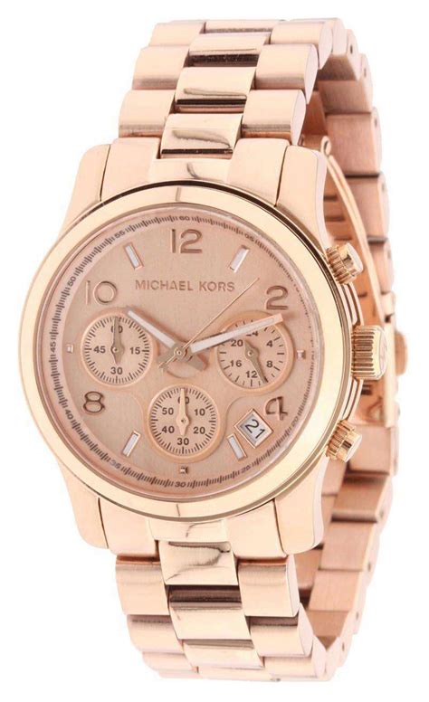 michael kors women watch rose gold|rose gold mk watch women's.